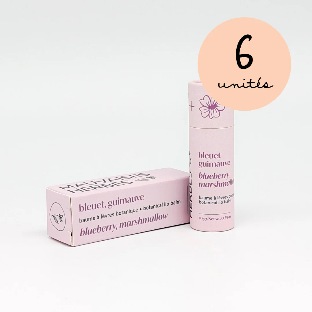 Baume à lèvres botanique | bleuet et guimauve - WHOLESALE