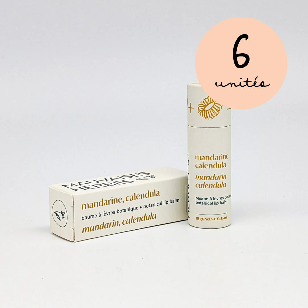 Baume à lèvres botanique | mandarine et calendula - WHOLESALE