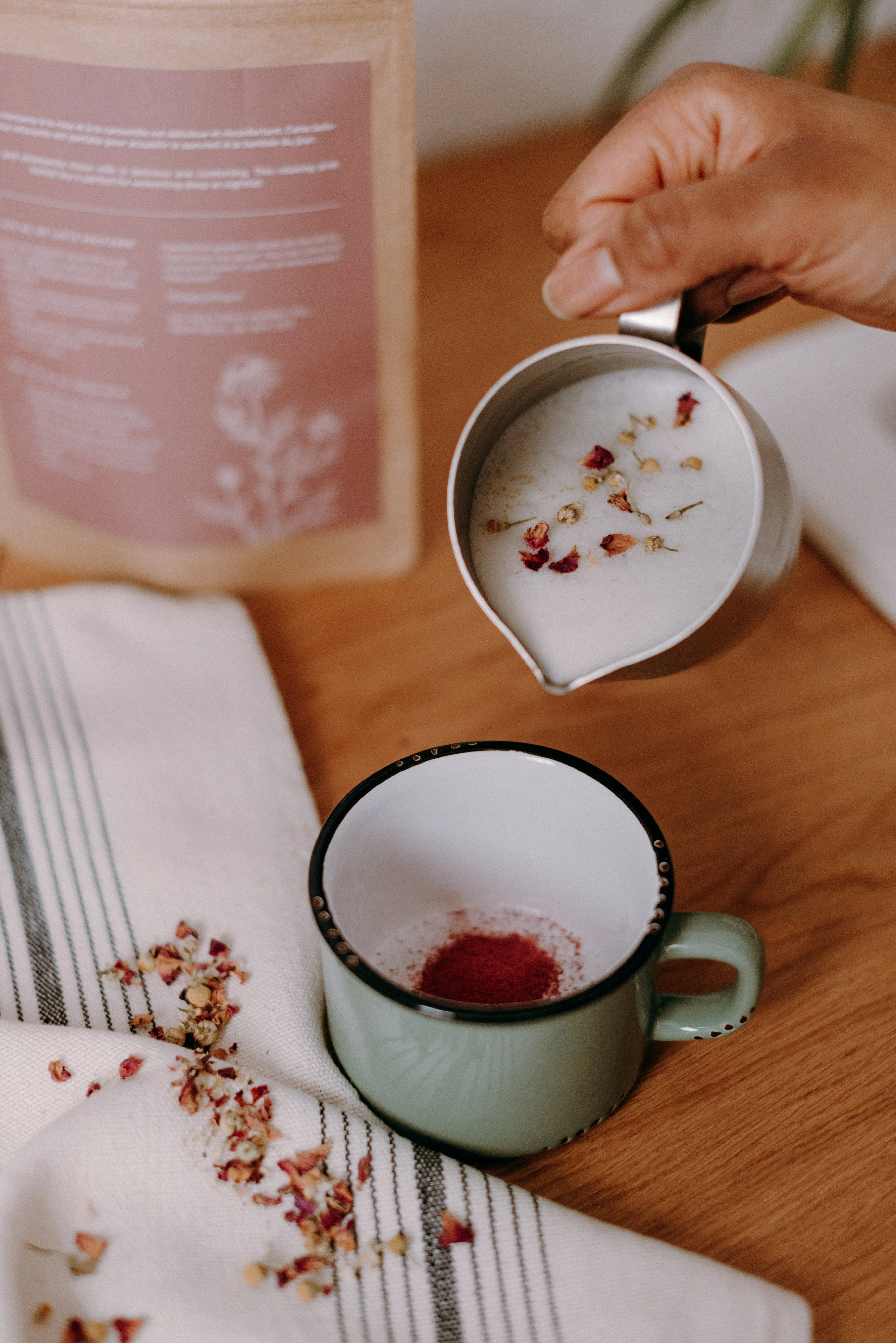 Latté nocturne rose | rose et camomille - WHOLESALE - Image 3